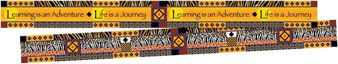 Barker Creek Double-Sided Border, Africa, 3” x 35’ for Bulletin Boards and Office Decor