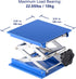 Lab Jack, 6x6 inch Anodized Aluminum Laboratory Support Jack with 10 KG Support Weight, 2.4 to 10.2 inch Lift