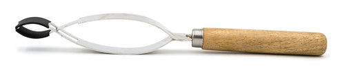 EISCO Economical Stainless Steel Spring Clip Test Tube Holder with Wooden Handle