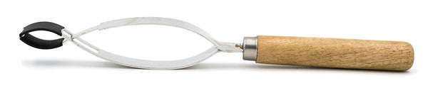 EISCO Economical Stainless Steel Spring Clip Test Tube Holder with Wooden Handle