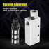 Pneumatic Air Exhaust Vacuum Generator, Compact Aluminum Alloy Ejector Compressed Air Exhaust Precision Threads with Silencer CV 20HS