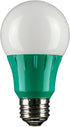 Sunlite 80146 LED A19 Colored Light Bulb, 3 Watts (25w Equivalent), E26 Medium Base, Non-Dimmable, UL Listed, Party Decoration, Holiday Lighting, 1 Count, Green by Sunlite