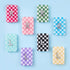 AceOrbit 8 Pack 1.5x1 Inch Plaid X-Ray Markers, Resin with L and R