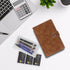 FYY Leather A6 Binder - 6 Ring Binder Notebook, Refillable Notebook A6 Planner Binder with Binder Pockets, A6 Dividers,
