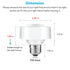 Bulb E26 30W LoraTap Smart Wi-Fi LED Light Socket Adapter Lamp Holder Timer, Compatible with Google Assistant and Alexa