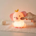 Dimming QANYI Elephant Night Light for Kids, Pink Elephant Lamp with Nursery Night Lamp Rechargeable Animal Light
