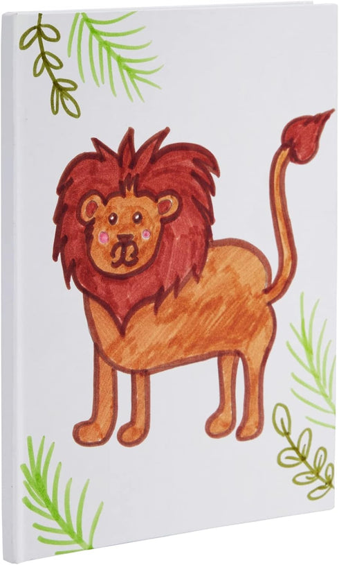 Paper Junkie 6 Pack Blank Hardcover Books, 6 x 8-inch, 18 Sheets Each for Kids to Write Stories, Scrapbook and Journal