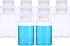 PATIKIL 10 Pcs 300ml Reagent Bottles, Transparent PET Wide Mouth Round Bottles with Screw Cap for Lab Storage