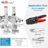 JRready ST6419 Standard.093" Pin and Socket Power Connectors 9 Circuits (4 Matched Sets), 14-20 AWG, Compatible with