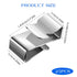 Sliverdew 25 22.5 mm/ 0.89 Inch Pcs Trailer Wire Clips, Metal Cable Clips Stainless Steel Clips Solar Panel Wire Clip