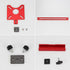 YINSHCO 4in1 Router Milling Groove Bracket, Aluminum Alloy Router Circle Cutting Jig Multifunctional Cabinet Hardware