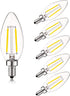 12V Candelabra LED Light Bulb, Low Voltage 25 Watt Equivalent, 12V E12 3000K, 24volt Candelabra Light Bulbs for RV, 6