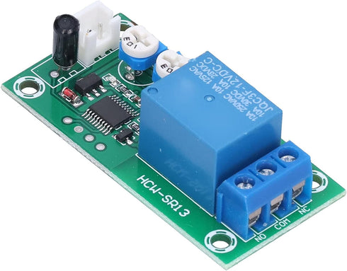 Vibration Sensor Module, DC 12V Adjustable Sensitivity Time Delay Relay Switch Alarm Sensor