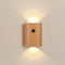 LANDGOO 1-Pack Wood Step Light with Motion Sensor, Rechargeable Stair Night Light,