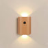 LANDGOO 1-Pack Wood Step Light with Motion Sensor, Rechargeable Stair Night Light,