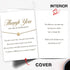 LiuuLi Thank You Card with Envelope for Women Her, Appreciation Gift for Teacher Workers Employees Coach