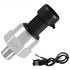 300 PSI Pressure Transducer Sensor with Connector Harness, Stainless Steel 1/8"NPT Thread for Oil Fuel Water Air
