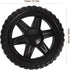 4pcs Homoyoyo Heavy Duty Shopping Cart Wheels Replacement Wheels for Rolling Cart Sturdy Plastic for Laundry