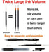 Lineon 46 Pack Black Gel Pens (20 Gel Pens with 26 Refills), Retractable Medium Point for Smooth Writing, Comfortable