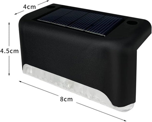 Solar Lights for Outside, 4 Pack Solar Deck Lights Outdoor, Waterproof Fence Solar Lights for Fence, Patio, Garden, Pathway by Miskall