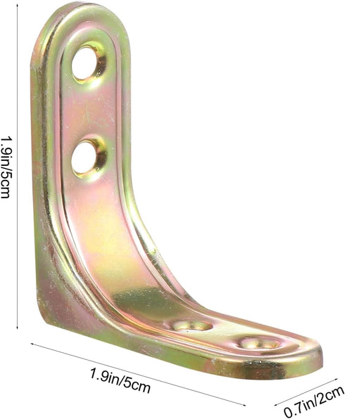 90 1.96X1.96X0.78 Inch 20 Pack PRETYZOOM Heavy Duty Corner Brace L Bracket Degree Right Angle Joint Fastener for Wood