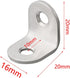 HanOaki 10 90 Pieces Stainless Steel L Shape Degree Brackets for Corner Reinforcement in Wood Furniture, Shelves