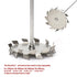 304 Stainless Steel Dispersing Disc, 30-500mm Dispersion Impeller Blade Paddle with 8mm Shaft Hole, Dia 150mm