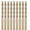 M35 Cobalt Drill Bit Set, 6.8mm, 10 Pieces for Hard Metals Like Stainless Steel, Exceptional Heat Resistance, HSS-CO