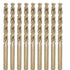 M35 Cobalt Drill Bit Set, 6.8mm, 10 Pieces for Hard Metals Like Stainless Steel, Exceptional Heat Resistance, HSS-CO