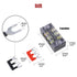 Hilitchi 12pcs 600V 15A 3 Position Double Row Screw Terminal Strip and 400V 10A Red/Black Barrier Strip
