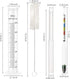 Haoguo 250ml Hydrometer and Test Jar for Wine, Beer and Kombucha - Including Plastic Cylinder, Cleaning Brush and ABV