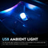 Qurbuns 5 PCS USB Plug Lights, LED Mini Round Night Lamp, Portable Decorative Lighting, Universal for Bedroom, Hallway