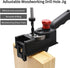 Drilling Wood Dowel Straight Hole Adjustable Jig, Woodworking Carpentry Positioner Locator Tool