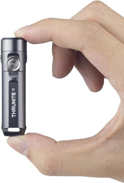 ThruNite Ti Mini Keychain Flashlight, USB-C Rechargeable EDC Pocket Light, Bright 650