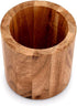NIRMAN Acacia Wood Round Pencil/Pen Holder for Desk, Multi-Purpose Desktop Organizer for Home, School, Office