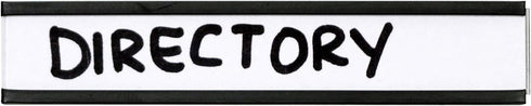 SmartSign Magnetic 'C' Channel Label Holders, Pack of 25 | 0.5" x 3"