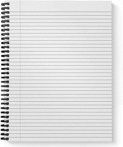 Softcover Done in Love 8.5" x 11" Religious Spiral Notebook, 120 College Ruled Pages, Durable Gloss Laminated Cover