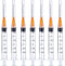 50 Pack 3ml 25Ga Plastic Dispensing Syringe Tool, Industrial Lab Consumables for Measuring Liquids