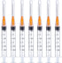 50 Pack 3ml 25Ga Plastic Dispensing Syringe Tool, Industrial Lab Consumables for Measuring Liquids