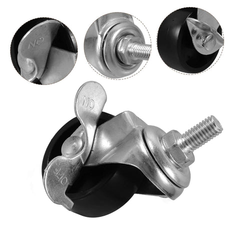4pcs DECHOUS Home Caster Wheels with Brake Furniture Wheel Replacement for Smooth Rolling Carts and Furniture Easy