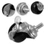 4pcs DECHOUS Home Caster Wheels with Brake Furniture Wheel Replacement for Smooth Rolling Carts and Furniture Easy
