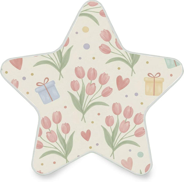Burbuja Tulip LED Night Light Plug into Wall 0.2W Star-Shaped Nightlight Dusk to