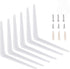 KINJOEK 24 Packs 10 x 12 Inch Shelf Brackets, Heavy Duty Metal