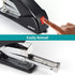 Ergonomic Portable Handheld Stapler for Desk, 50 Sheet Capacity, Built-in Staple Remover, Heavy Duty, Space Saving Size