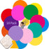 Daily Treasures 14pcs Reusable Dry Erase Circles, Colorful Vinyl Dots 12 Colors Removable Wall Decal with Plastic