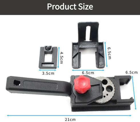 Drilling Wood Dowel Straight Hole Adjustable Jig, Woodworking Carpentry Positioner Locator Tool