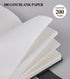 Blank Journal Notebook, A5 Hardcover Leather Sketchbook, 200 Pages Thick Paper for Drawing & Writing