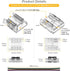 BTF-LIGHTING FCOB 4Pin 10mm Connector Kit, 30pcs Corner Connectors, 30pcs Gapless Solderless Connectors, 10pcs 22AWG