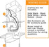 Floating Canopy Connector for Track Light Rails, 120V AC 20A, Compatible with Halo Track System