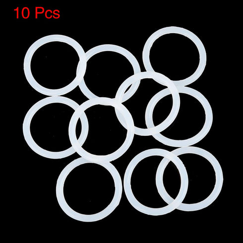 X AUTOHAUX Silicone O-Rings, 34mm OD, 27mm ID, 3.5mm Width VMQ Seal Gasket for Compressor Valves, Pack of 10